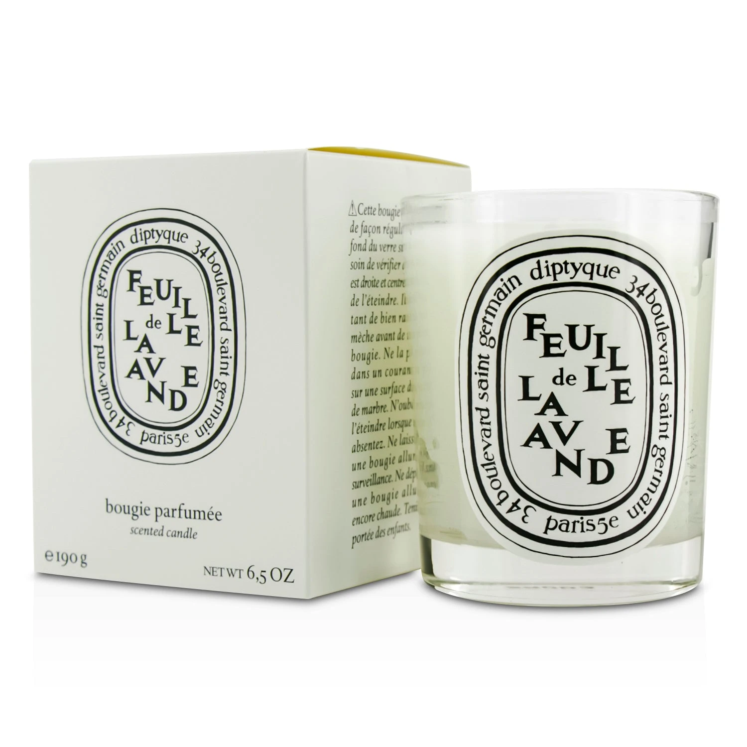 Diptyque Scented Candle - Feuille De Lavande (Lavender Leaf) 70g/2.4oz 3 Diptyque Scented Candle - Feuille De Lavande (Lavender Leaf) 70g/2.4oz - Image 3