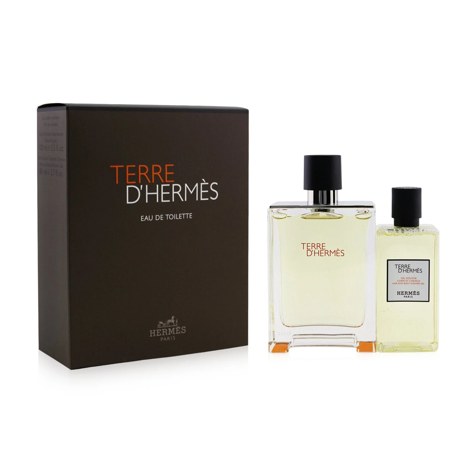 Hermès Hermes Terre D'Hermes Coffret: Eau De Toilette Spray 100ml/3.3oz + Hair And Body Shower Gel 80ml/2.7oz 2pcs 2 Hermès Hermes Terre D'Hermes Coffret: Eau De Toilette Spray 100ml/3.3oz + Hair And Body Shower Gel 80ml/2.7oz 2pcs - Image 2