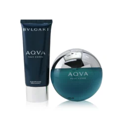 Bvlgari Aqva Pour Homme Coffret: Eau De Toilette Spray 100ml/3.4oz + After Shave Balm 100ml/3.4oz + Pouch 2pcs+Pouch -Demeter || Voluspa || Versace Shop 25518635014 2
