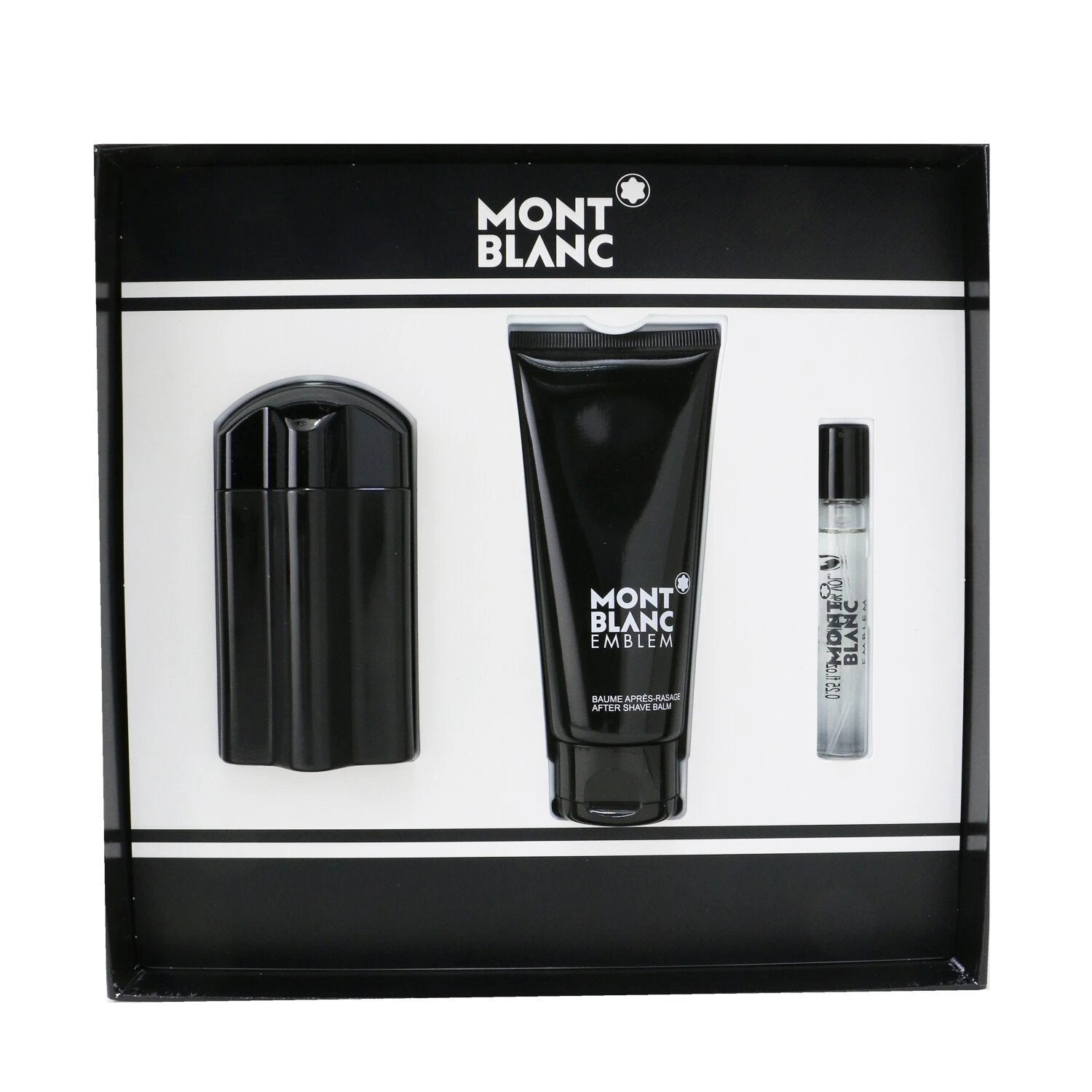 Montblanc Emblem Coffret: Eau De Toilette Spray 100ml/3.3oz + After Shave Balm 100ml/3.3oz + Eau De Toilette Spray 7.5ml/0.25oz 3pcs 1 Montblanc Emblem Coffret: Eau De Toilette Spray 100ml/3.3oz + After Shave Balm 100ml/3.3oz + Eau De Toilette Spray 7.5ml/0.25oz 3pcs