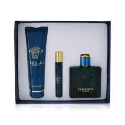Versace Eros Coffret: Eau De Toilette Spray 100ml/3.4oz + Eau De Toilette Spray 10ml/0.3oz + Shower Gel 150ml/5oz 3pcs