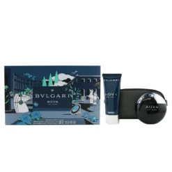 Bvlgari Aqva Pour Homme Coffret: Eau De Toilette Spray 100ml/3.4oz + After Shave Balm 100ml/3.4oz + Pouch 2pcs+Pouch -Demeter || Voluspa || Versace Shop 25919935014 1