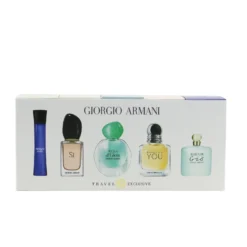 Giorgio Armani Miniature Coffret: Si EDP 7ml, Acqua Di Gioia EDP 5ml, Code Femme EDT 3ml, Acqua Di Gio EDP 5ml, Emporio Armani Because It's You EDP 7ml 5pcs -Demeter || Voluspa || Versace Shop 26170731014 2