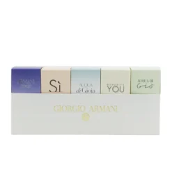 Giorgio Armani Miniature Coffret: Si EDP 7ml, Acqua Di Gioia EDP 5ml, Code Femme EDT 3ml, Acqua Di Gio EDP 5ml, Emporio Armani Because It's You EDP 7ml 5pcs