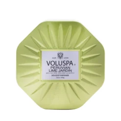 Voluspa 3 Wick Octagon Tin Candle - Peruvian Lime Jardin 340g/12oz -Demeter || Voluspa || Versace Shop 26471375116 2