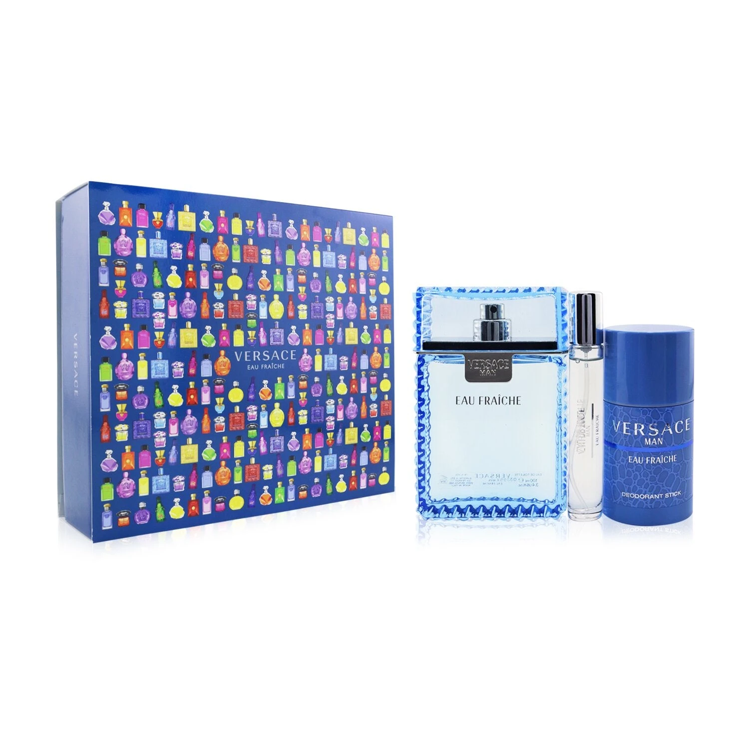 Versace Eau Fraiche Coffret: Eau De Toilette Spray 100ml/3.4oz + Eau De Toilette Spray 10ml/0.3oz + Deodorant Stick 75g/2.5oz 3pcs 2 Versace Eau Fraiche Coffret: Eau De Toilette Spray 100ml/3.4oz + Eau De Toilette Spray 10ml/0.3oz + Deodorant Stick 75g/2.5oz 3pcs - Image 2