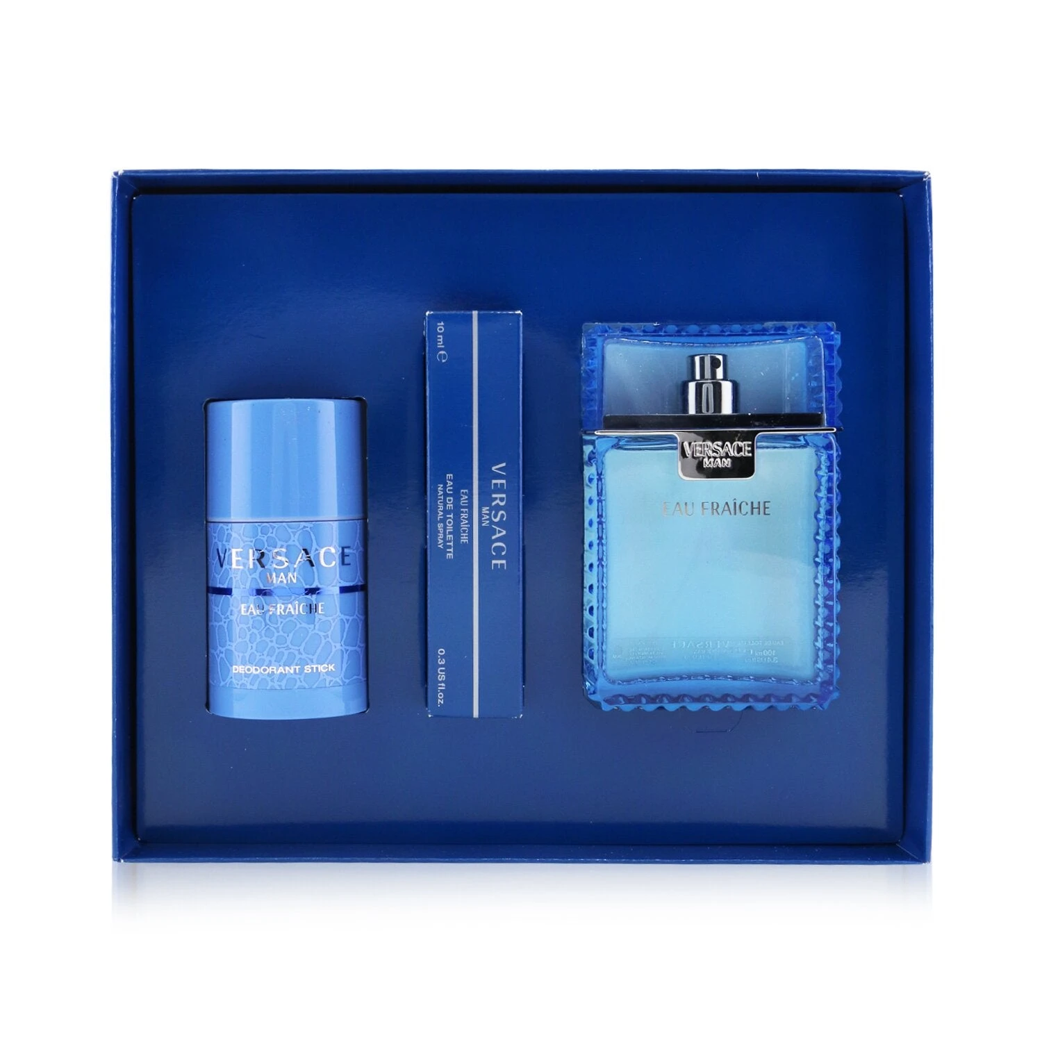 Versace Eau Fraiche Coffret: Eau De Toilette Spray 100ml/3.4oz + Eau De Toilette Spray 10ml/0.3oz + Deodorant Stick 75g/2.5oz 3pcs 3 Versace Eau Fraiche Coffret: Eau De Toilette Spray 100ml/3.4oz + Eau De Toilette Spray 10ml/0.3oz + Deodorant Stick 75g/2.5oz 3pcs - Image 3