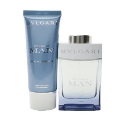 Bvlgari Man Glacial Essence Coffret: Eau De Parfum Spray 100ml/3.4oz + After Shave Balm 100ml/3.4oz + Pouch (X'mas Edition) 2pcs+Pouch -Demeter || Voluspa || Versace Shop 26779635014 2