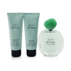 Giorgio Armani Acqua Di Gioia Coffret: Eau De Parfum Spray 50ml/1.7oz + Shower Gel 75ml/2.5oz + Body Lotion 75ml/2.5oz 3pcs