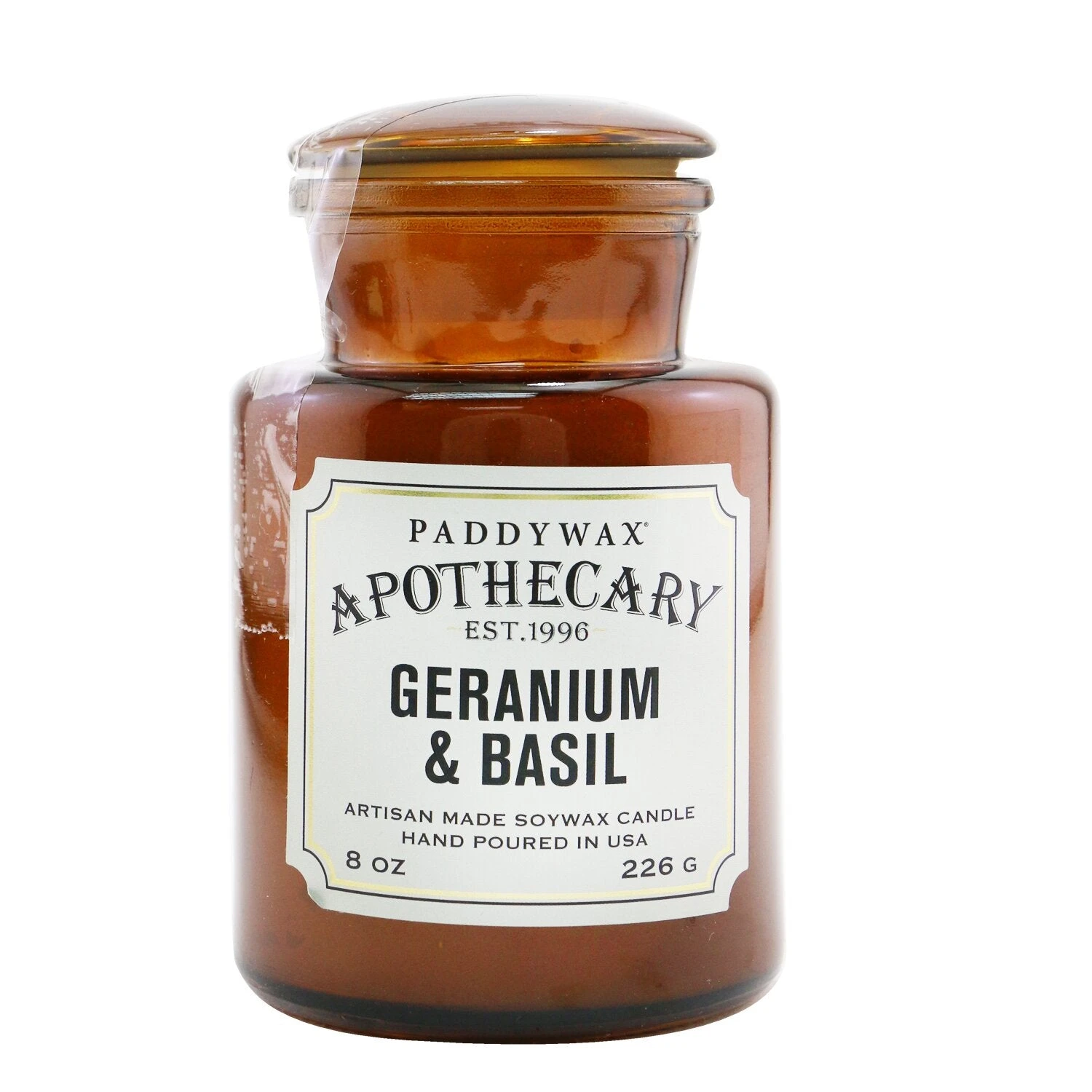 Paddywax Apothecary Candle - Geranium & Basil 226g/8oz 1 Paddywax Apothecary Candle - Geranium & Basil 226g/8oz