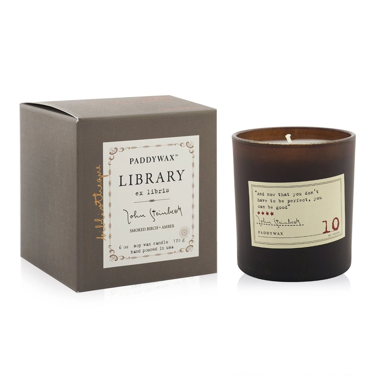 Paddywax Library Candle - John Steinbeck 170g/6oz 2 Paddywax Library Candle - John Steinbeck 170g/6oz - Image 2