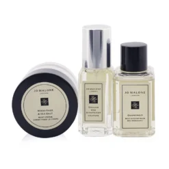 Jo Malone Christmas Cracker: English Oak & Hazelnut Cologne 9ml + Grapefruit Body & Hand Wash 15ml + Wood Sage & Sea Salt Body Cream 15ml 3pcs