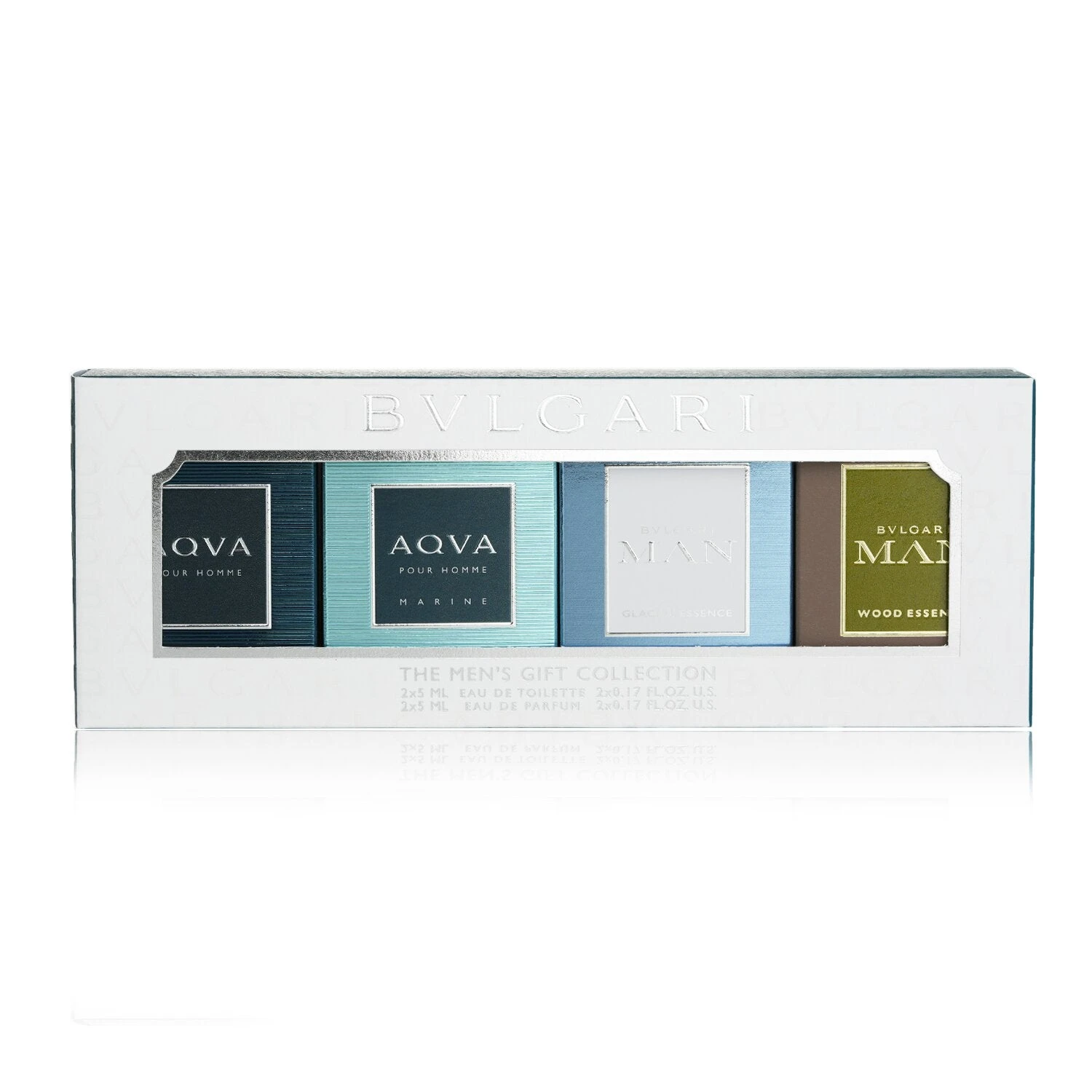 Bvlgari Men Miniatures Coffret: Aqva EDT + Aqva Marine EDT + Wood Essence EDP + Glacial Essence EDP 4x5ml/0.17oz 1 Bvlgari Men Miniatures Coffret: Aqva EDT + Aqva Marine EDT + Wood Essence EDP + Glacial Essence EDP 4x5ml/0.17oz