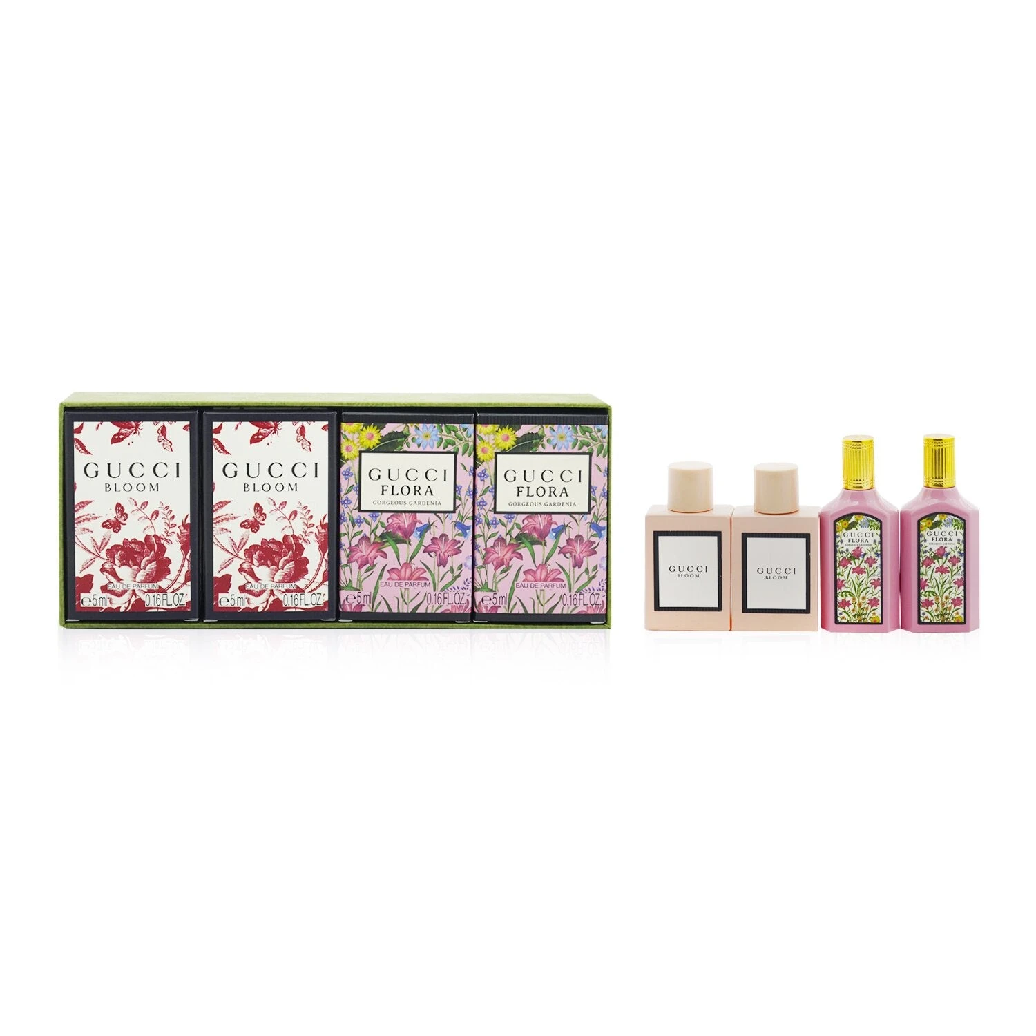 Gucci Miniatures Coffret: 2x Bloom EDP + 2x Flora Gorgeous Gardenia EDP 4x5ml/0.16oz 2 Gucci Miniatures Coffret: 2x Bloom EDP + 2x Flora Gorgeous Gardenia EDP 4x5ml/0.16oz - Image 2