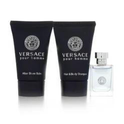 Versace Versace Pour Homme Set: Eau De Toilette 5ml + Hair & Body Shampoo 25ml + After Shave Balm 25ml 3pcs