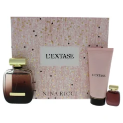 Nina Ricci LExtase By Nina Ricci For Women - 3 Pc Gift Set 2.7oz EDP Spray, 0.17oz EDP Spray, 3.4oz Body Lotion