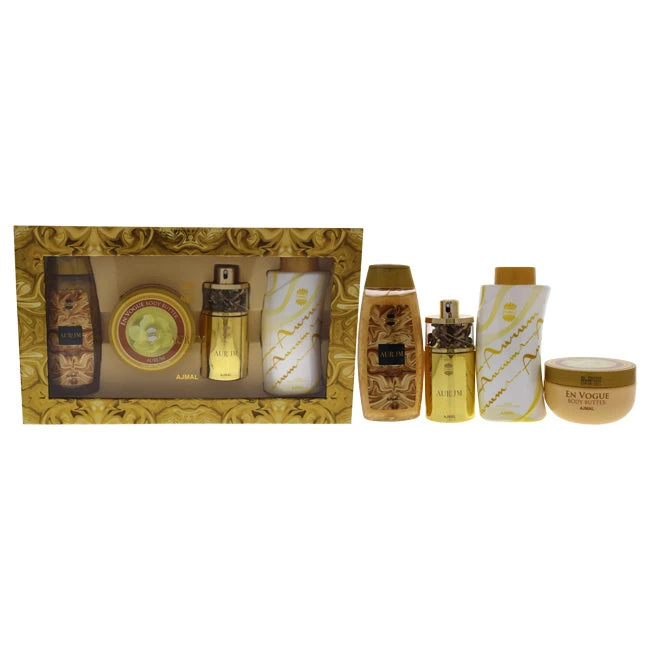 Ajmal Aurum By Ajmal For Women - 4 Pc Gift Set 2.5oz EDP Spray, 7.05oz Body Butter, 6.7oz Shower Gel, 3.5oz Perfumed Body Powder 1 Ajmal Aurum By Ajmal For Women - 4 Pc Gift Set 2.5oz EDP Spray, 7.05oz Body Butter, 6.7oz Shower Gel, 3.5oz Perfumed Body Powder