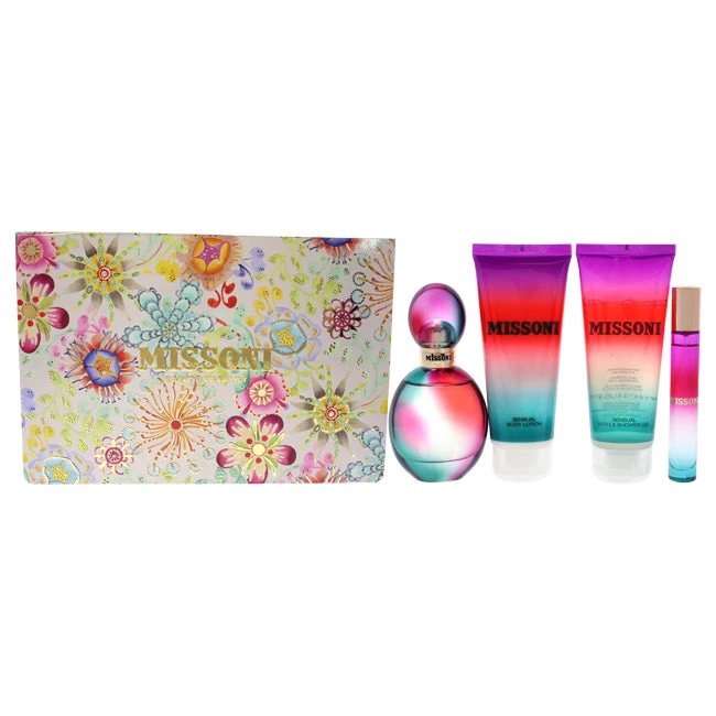 Missoni Missoni By Missoni For Women - 4 Pc Gift Set 1.7oz EDP Spray, 0.3oz EDP Spray, 3.4oz Body Lotion, 3.4oz Bath And Shower Gel 1 Missoni Missoni By Missoni For Women - 4 Pc Gift Set 1.7oz EDP Spray, 0.3oz EDP Spray, 3.4oz Body Lotion, 3.4oz Bath And Shower Gel