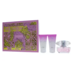 Versace Versace Bright Crystal By Versace For Women - 3 Pc Gift Set 1.7oz EDT Spray, 1.7oz Perfumed Bath And Shower Gel, 1.7oz Body Lotion
