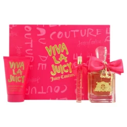 Juicy Couture Viva La Juicy By Juicy Couture For Women - 3 Pc Gift Set 3.4oz EDP Spray, 4.2oz Viva La Body Lotion, 10ml EDP Spray