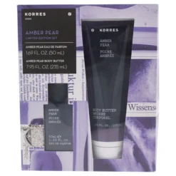 Korres Amber Pear By Korres For Women - 2 Pc Gift Set 1.7oz EDP Spray, 8oz Body Butter